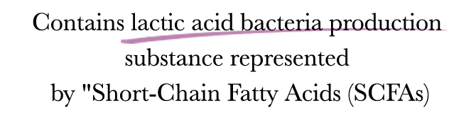 Contains lactic acid bacteria production substance represented by 